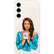 iSaprio Coffe Now pro Brunette pro Samsung Galaxy S23+ 5G - Phone Cover