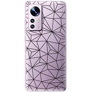 iSaprio Abstract Triangles 03 pro black pro Xiaomi 12 / 12X - Phone Cover