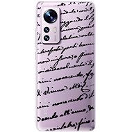 iSaprio Handwriting 01 pro black pro Xiaomi 12 / 12X - Phone Cover