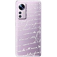 iSaprio Handwriting 01 pro white pro Xiaomi 12 / 12X - Phone Cover