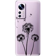 iSaprio Three Dandelions pro black pro Xiaomi 12 / 12X - Phone Cover