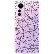 iSaprio Abstract Triangles 03 pro black pro Xiaomi 12 Lite - Phone Cover