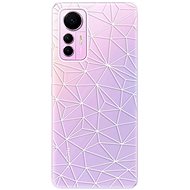 iSaprio Abstract Triangles 03 pro white for Xiaomi 12 Lite - Phone Cover