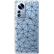 iSaprio Abstract Triangles 03 pro black pro Xiaomi 12 Pro - Phone Cover