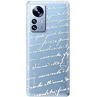 iSaprio Handwriting 01 pro white pro Xiaomi 12 Pro - Phone Cover