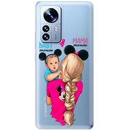 iSaprio Mama Mouse Blonde and Boy pro Xiaomi 12 Pro - Phone Cover