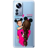 iSaprio Mama Mouse Brunette and Boy pro Xiaomi 12 Pro - Phone Cover