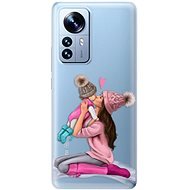 iSaprio Kissing Mom pro Brunette and Girl pro Xiaomi 12 Pro - Phone Cover
