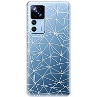 iSaprio Abstract Triangles 03 pro white pro Xiaomi 12T / 12T Pro - Phone Cover