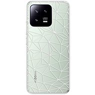 iSaprio Abstract Triangles 03 pro white pro Xiaomi 13 - Phone Cover