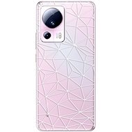 iSaprio Abstract Triangles 03 pro white pro Xiaomi 13 Lite - Phone Cover