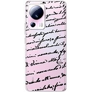 iSaprio Handwriting 01 pro black pro Xiaomi 13 Lite - Phone Cover