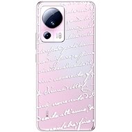 iSaprio Handwriting 01 pro white pro Xiaomi 13 Lite - Phone Cover
