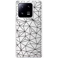 iSaprio Abstract Triangles 03 pro black pro Xiaomi 13 Pro - Phone Cover