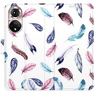 iSaprio flip pouzdro Colorful Feathers pro Honor 50 / Nova 9 - Phone Cover