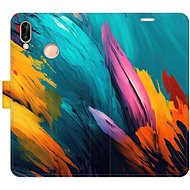 iSaprio flip case Orange Paint 02 for Huawei P20 Lite - Phone Cover