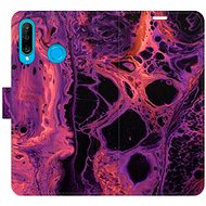 iSaprio flip pouzdro Abstract Dark 02 pro Huawei P30 Lite - Phone Cover