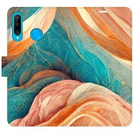 iSaprio flip pouzdro Blue and Orange pro Huawei P30 Lite - Phone Cover