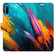 iSaprio flip pouzdro Orange Paint 02 pro Huawei P30 Lite - Phone Cover