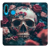 iSaprio flip pouzdro Skull in Roses 02 pro Huawei P30 Lite - Phone Cover