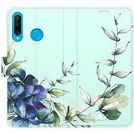 iSaprio flip pouzdro Blue Flowers pro Huawei P30 Lite - Phone Cover
