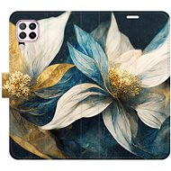 iSaprio flip pouzdro Gold Flowers pro Huawei P40 Lite - Phone Cover
