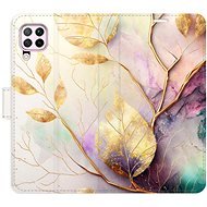 iSaprio flip pouzdro Gold Leaves 02 pro Huawei P40 Lite - Phone Cover