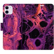 iSaprio flip pouzdro Abstract Dark 02 pro iPhone 11 - Phone Cover