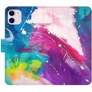 iSaprio flip pouzdro Abstract Paint 05 pro iPhone 11 - Phone Cover