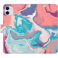 iSaprio flip pouzdro Abstract Paint 06 pro iPhone 11 - Phone Cover