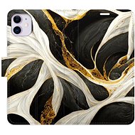 iSaprio flip pouzdro BlackGold Marble pro iPhone 11 - Phone Cover