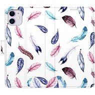 iSaprio flip pouzdro Colorful Feathers pro iPhone 11 - Phone Cover