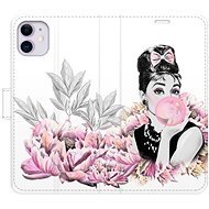 iSaprio flip pouzdro Girl with bubble pro iPhone 11 - Phone Cover
