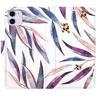 iSaprio flip pouzdro Ornamental Leaves pro iPhone 11 - Phone Cover