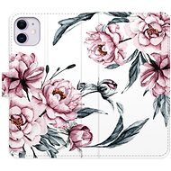 iSaprio flip case Pink Flowers for iPhone 11 - Phone Cover