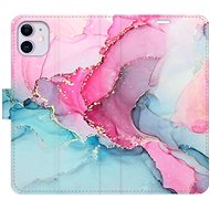 iSaprio flip pouzdro PinkBlue Marble pro iPhone 11 - Phone Cover