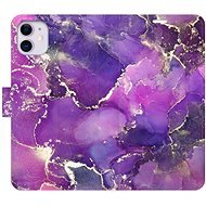 iSaprio flip pouzdro Purple Marble pro iPhone 11 - Phone Cover