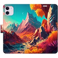 iSaprio flip pouzdro Colorful Mountains pro iPhone 11 - Phone Cover