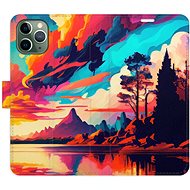 iSaprio flip pouzdro Colorful Mountains 02 pro iPhone 11 Pro - Phone Cover