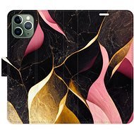 iSaprio flip pouzdro Gold Pink Marble 02 pro iPhone 11 Pro - Phone Cover