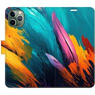 iSaprio flip case Orange Paint 02 for iPhone 11 Pro - Phone Cover