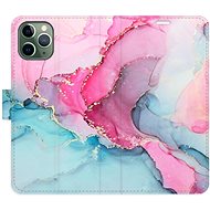 iSaprio flip pouzdro PinkBlue Marble pro iPhone 11 Pro - Phone Cover