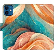 iSaprio flip pouzdro Blue and Orange pro iPhone 12 mini - Phone Cover