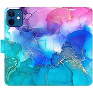 iSaprio flip pouzdro BluePink Paint pro iPhone 12 mini - Phone Cover