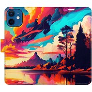 iSaprio flip case Colorful Mountains 02 for iPhone 12 mini - Phone Cover