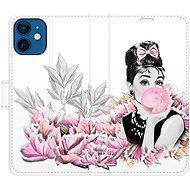 iSaprio flip pouzdro Girl with bubble pro iPhone 12 mini - Phone Cover