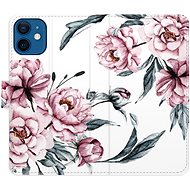 iSaprio flip pouzdro Pink Flowers pro iPhone 12 mini - Phone Cover