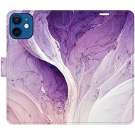 iSaprio flip pouzdro Purple Paint pro iPhone 12 mini - Phone Cover