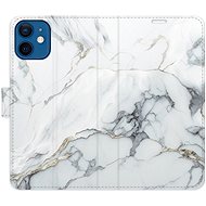iSaprio flip case SilverMarble 15 for iPhone 12 mini - Phone Cover