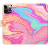 iSaprio flip pouzdro Abstract Paint 07 pro iPhone 12/12 Pro - Phone Cover
